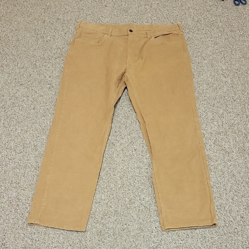 Brooks Brothers Men's 5 Pocket Tan Corduroy Pants Sz 40 X 30